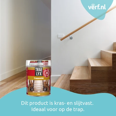 Trae Lyx Trappenlak Mat 750 mililiter Toepassing packshot