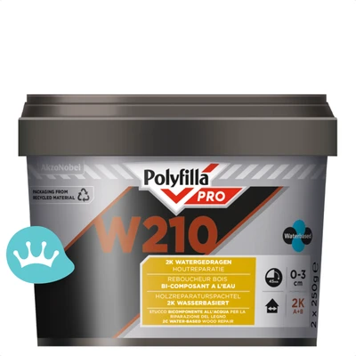 Polyfilla Pro W210 2 K Watergedragen Houtreparatie 250 G packshot