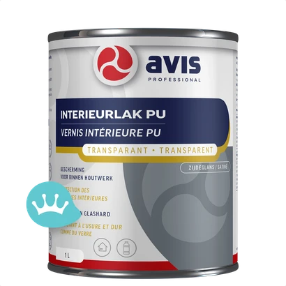 Avis Interieurlak Pu Transparant Zijdeglans 1000mililiterNieuw packshot