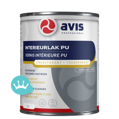 Avis Interieurlak Pu Transparant Zijdeglans 1000mililiterNieuw packshot