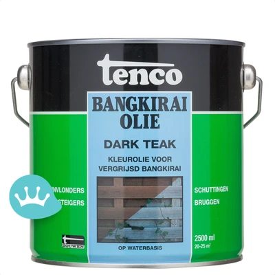 Tenco Bangkirai Olie Dark Teak 2,5 liter packshot