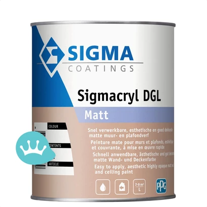 Sigma Sigmacryl Dgl Matt Mengkleur 1 liter packshot