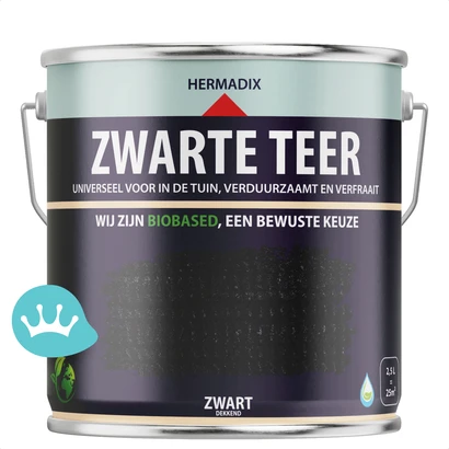 Hermadix Zwarte Teer 2,5 liter packshot