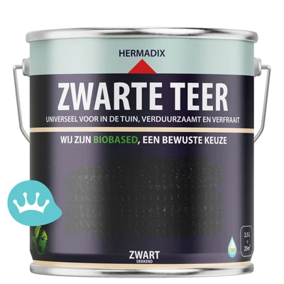 Hermadix Zwarte Teer 2,5 liter packshot
