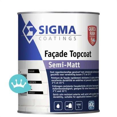 Sigma Facade Topcoat Semi-Matt 1 liter packshot
