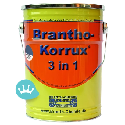 Brantho Korrux 3 in 1 Ral 5010 Gentiaanblauw 5 liter packshot