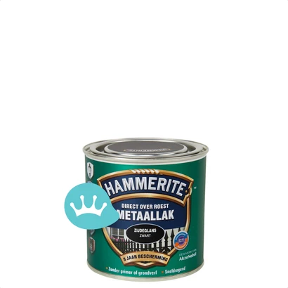 Hammerite Metaallak Zijdeglans Zwart Z260 250 mililiter packshot