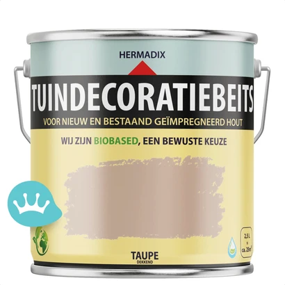 Hermadix Tuindecoratiebeits Taupe 2,5 liter packshot