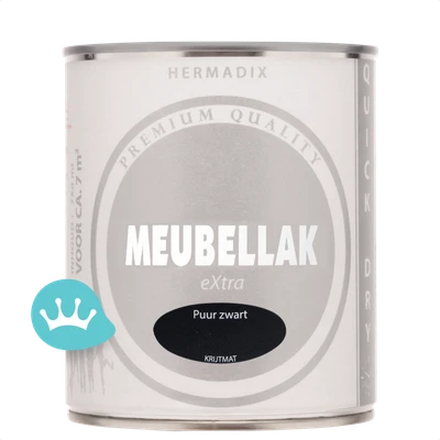 Hermadix Meubellak Extra Puur Zwart 750 mililiter packshot