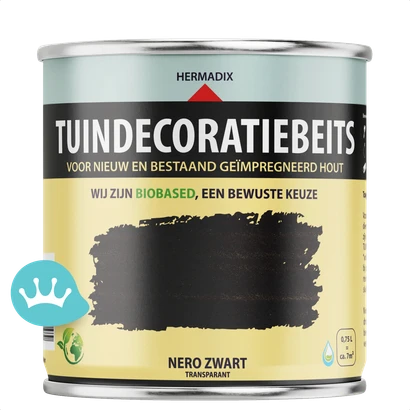 Hermadix Tuindecoratiebeits Nero Zwart 750 mililiter packshot