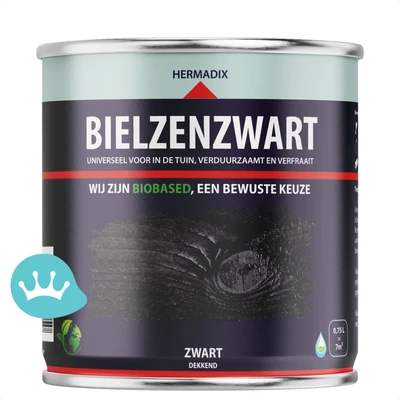 Hermadix Bielsenzwart Zwart 750 mililiter packshot