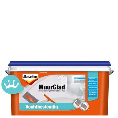 Alabastine Muur Glad Vochtbestendig Lichtgrijs 5 liter packshot