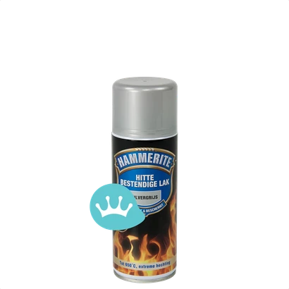 Hammerite Hittebestendige Lak Zilvergrijs 400 mililiter packshot