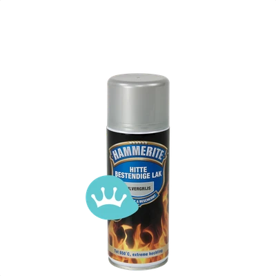 Hammerite Hittebestendige Lak Zilvergrijs 400 mililiter packshot