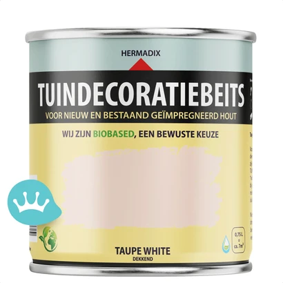 Hermadix Tuindecoratiebeits Taupe White 750 mililiter packshot