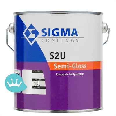 Sigma S2U Semi Gloss Mengkleur 2,5 liter packshot