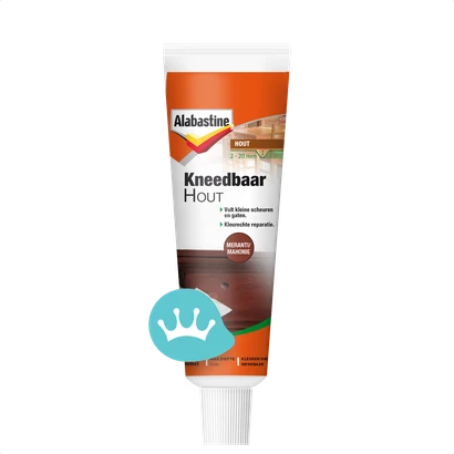 Alabastine Kneedbaar Hout Meranti Mahonie 50 mililiter packshot