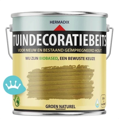 Hermadix Tuindecoratiebeits Groen Naturel 2,5 liter packshot