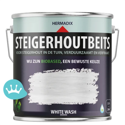 Hermadix Steigerhoutbeits White Wash 2,5 liter packshot