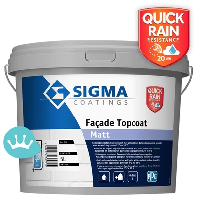Sigma Facade Topcoat Matt Mengkleur 5 liter packshot