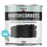 Hermadix Houtdecor Verfbeits Dekkend Zwart 750 mililiter packshot