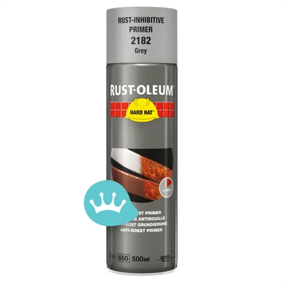 Rust Oleum Hard Hat Anti Roest Primer 2182 Grijs 500 mililiter packshot