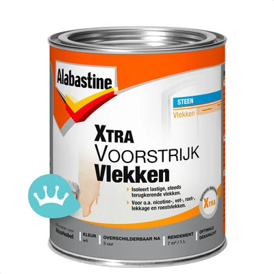 Alabastine Xtra Voorstrijk Vlekken Wit 1 liter packshot