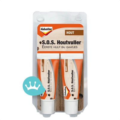 Alabastine S.o.s. Houtvuller 2 X 20 mililiter packshot