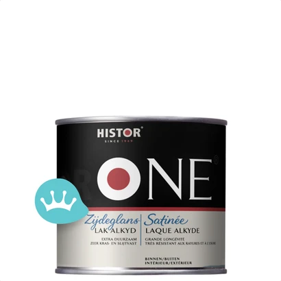 One by Histor Lak Zijdeglans Alkyd Mengkleur 500 mililiter packshot