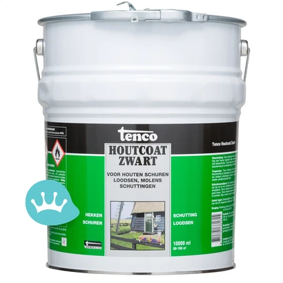 Tenco Houtcoat Zwart Teervrij Zwart 10 liter packshot